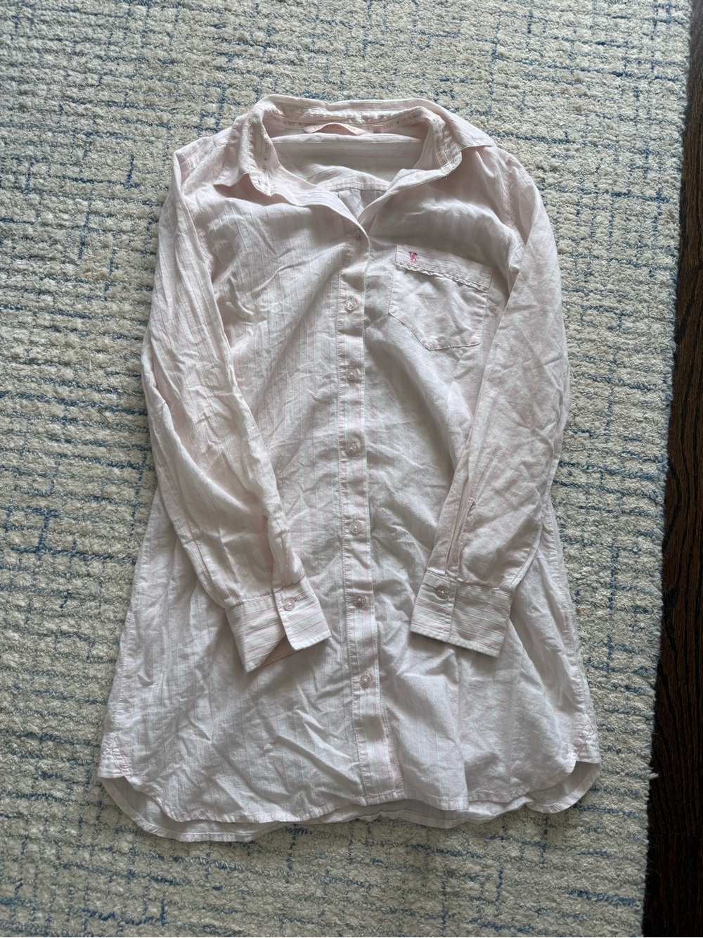 Victoria's Secret Light Pink and White Striped dress or top